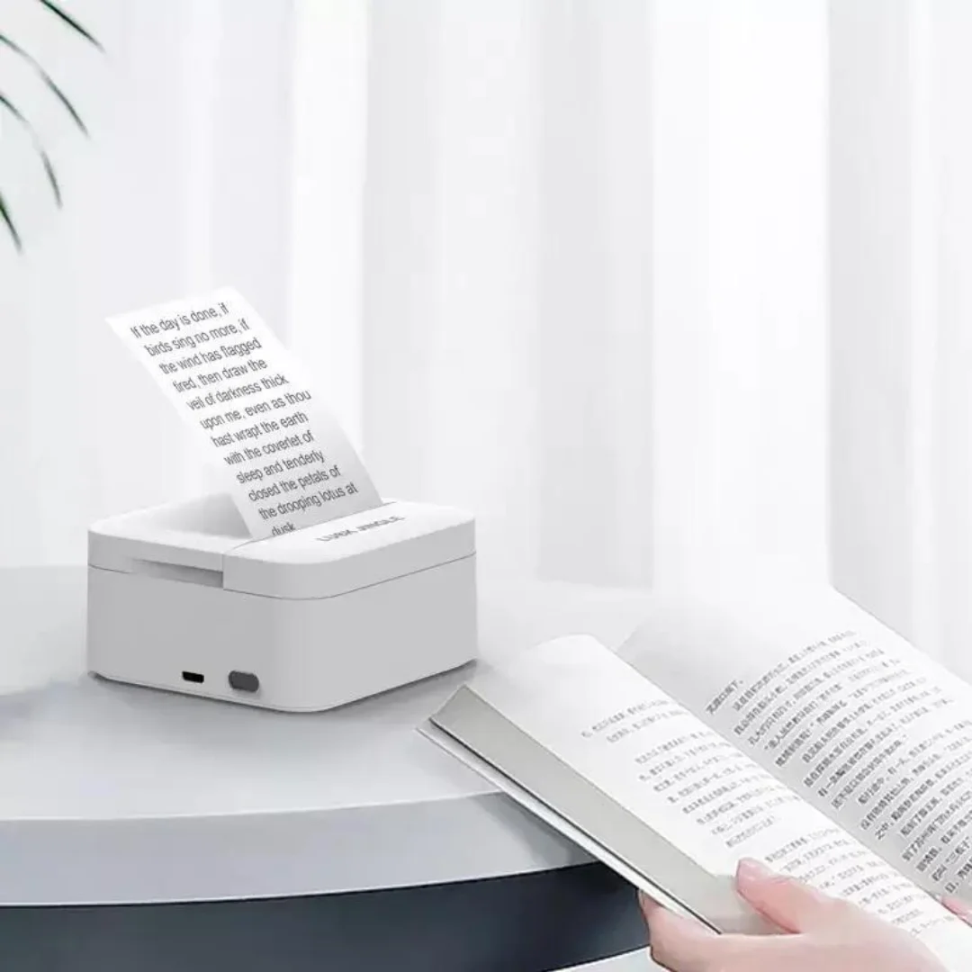 طابعة أوراق وصور حرارية محمولة بلوتوث